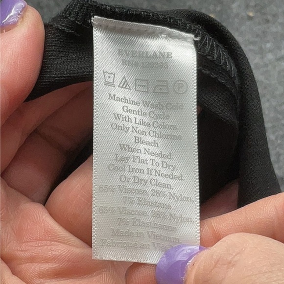 Everlane Ponte Pant, Black, Size 6, Approximately 25.5” inseam - Picture 6 of 7